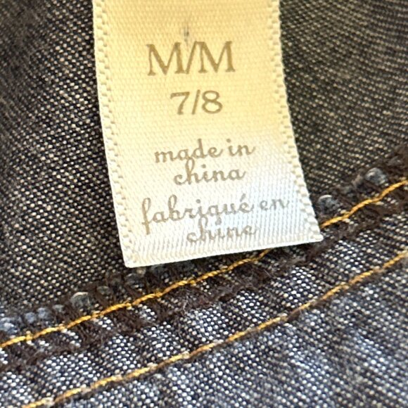 Cherokee Girls SZ M Vintage Blue Denim Top or Dress Western Cottage Prairie 80's - Picture 10 of 11